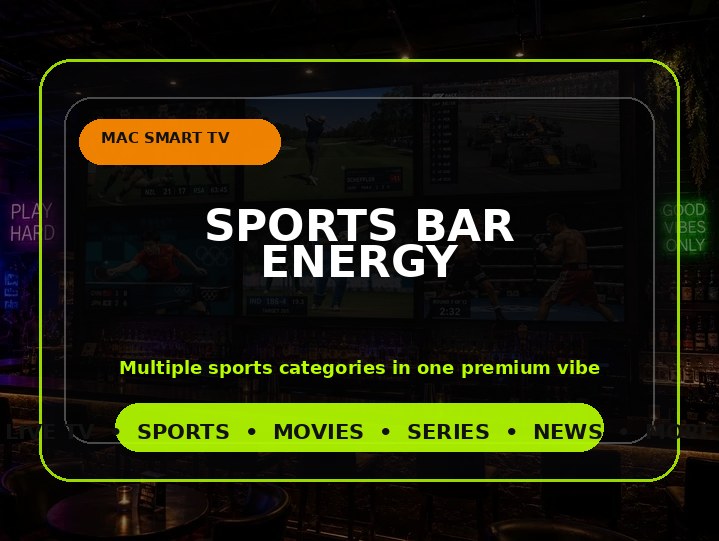 Sports bar energy visual