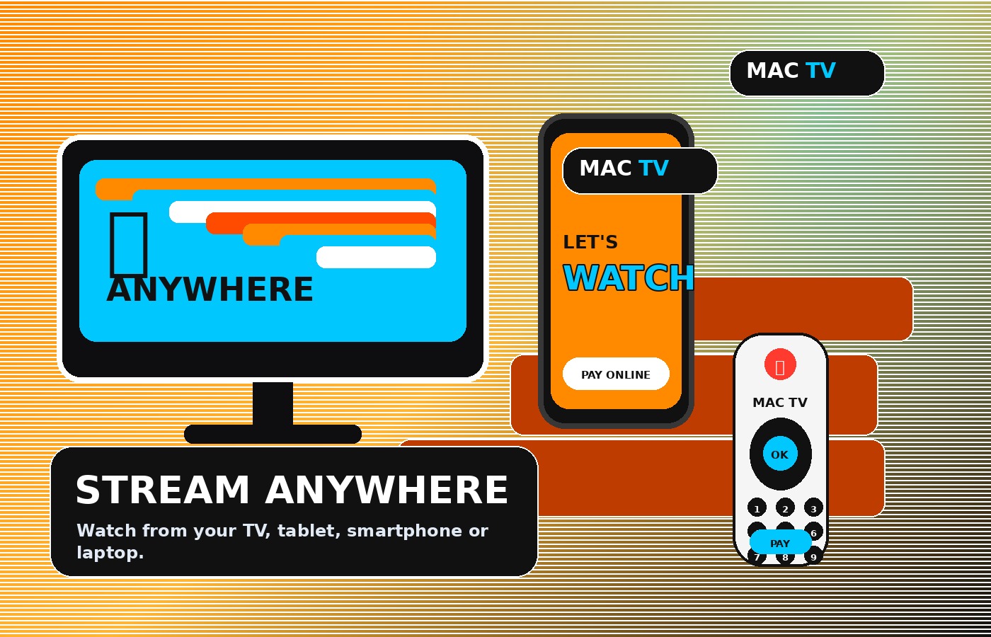 Stream anywhere visual