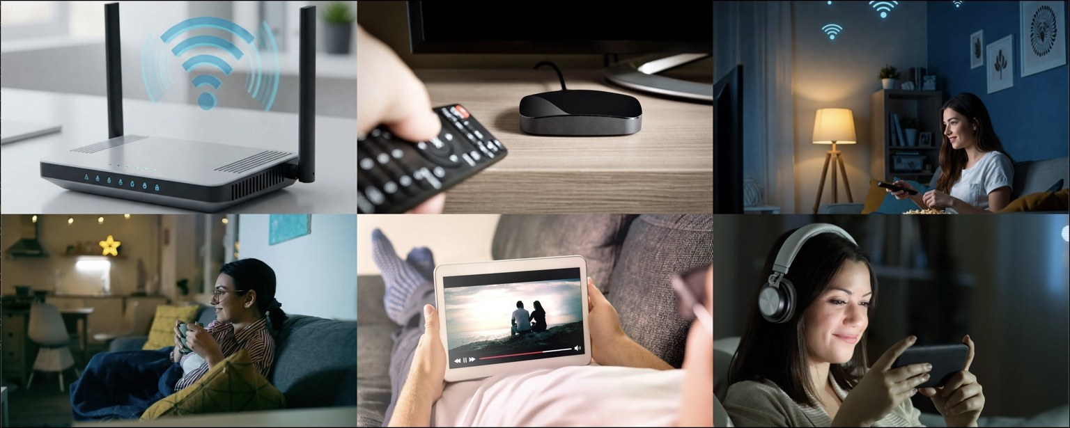 Device streaming collage