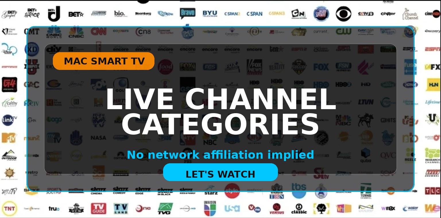 Generic live channel categories