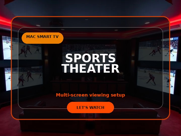 Sports theater room